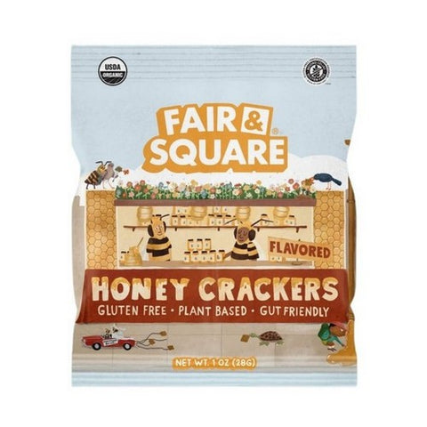 Fair And Square, Honey Crackers, 1 Oz (Case Of 18)