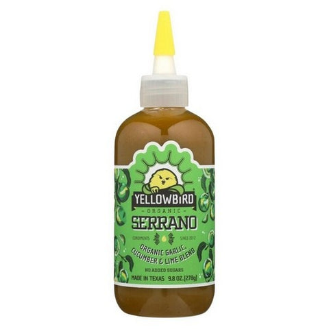 Yellowbird, Organic Serrano Condiment, 9.8 Oz (Case Of 6)