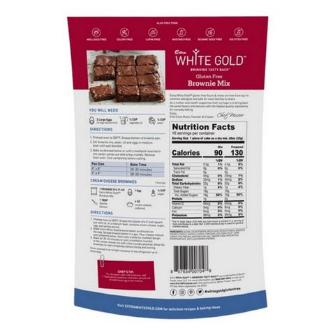 Extra White Gold, Mix Brownie Fudgy, 14.1 Oz (Case Of 6)