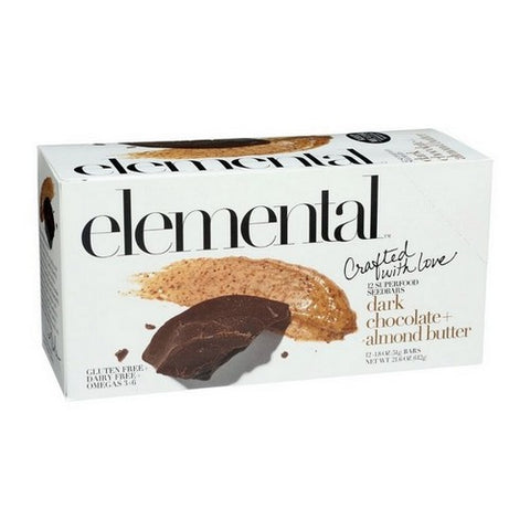 Elemental, Dark Chocolate And Almond Butter, 1.8 Oz (Case Of 12)