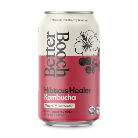Better Booch, Hibiscus Healer Kombucha, 12 Oz (Case Of 12)