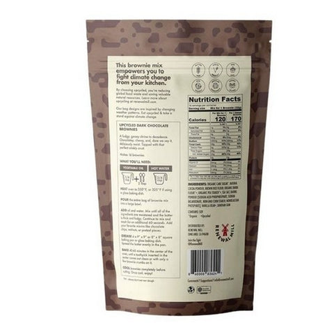 Renewal Mill, Upcycled Dark Chocolate Brownie Mix, 18 Oz (Case Of 6)