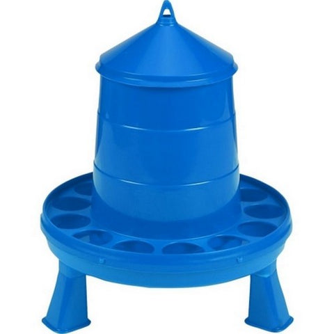 Double-Tuf Poultry Feeder W/Legs 4 Lbs, Blue (Case Of 5) by Double-Tuf