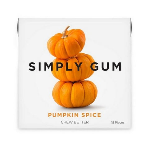 Simplygum, Natural Gum Pumpkin Spice, 15 Count (Case Of 6)