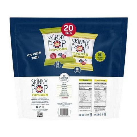 Skinny Pop, Variety Pack Original Cheddar Popcorn, 10 Oz (Case Of 3) Skinny Pop