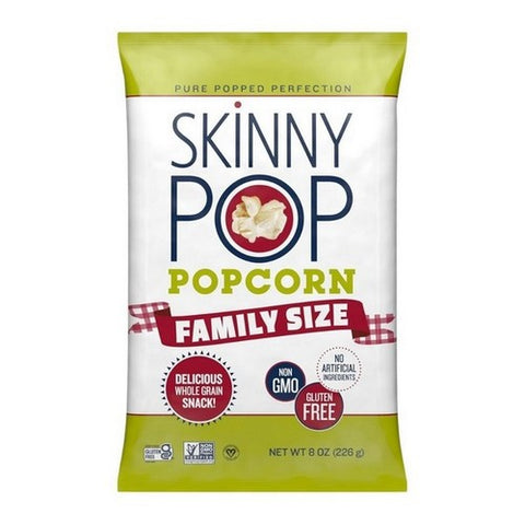 Skinny Pop, Family Size Popcorn, 8 Oz (Case Of 6)