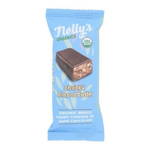 Nelly's Organics, Organic Chunky Almond Bar, 1.6 Oz (Case Of 9) Nelly's Organics