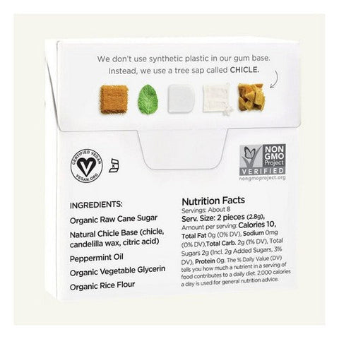 Simplygum, Holiday Peppermint Gum, 15 Count (Case Of 6) Simplygum