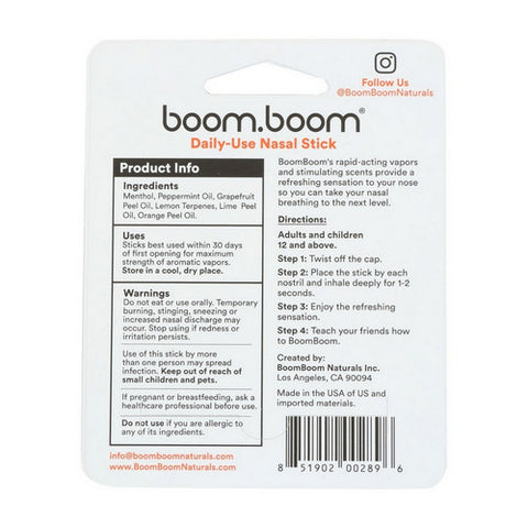Boom.Boom, Tropical Nasal Stick, 1 Count (Case Of 6)