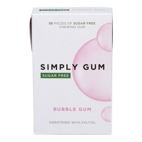 Simplygum, Sugar Free Bubble Gum, 55 Count (Case Of 6)