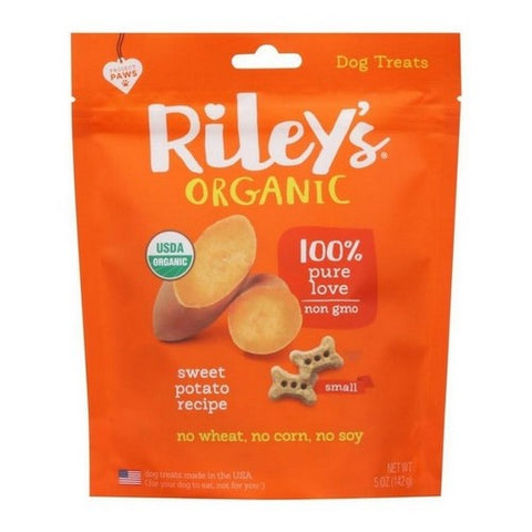 Riley's Organic, Organic Dog Treats Sweet Potato Recipe Small, 5 Oz (Case Of 6)