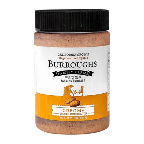 Burroughs Family Farms, Buff Creamy Almond Butter, 14 Oz (Case Of 6)