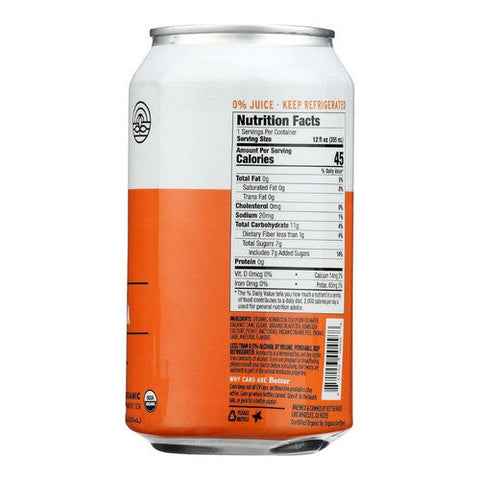 Better Booch, Organic Citrus Sunrise Kombucha With Grapefruit Plus Sage Plus Puerh Tea, 12 Oz X 4 Count (Case Of 6) Better Booch