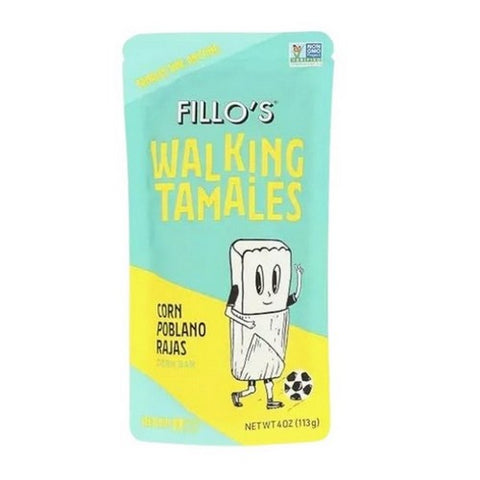 Fillos, Corn Pablano Rajas Tamales, 4 Oz (Case Of 7)