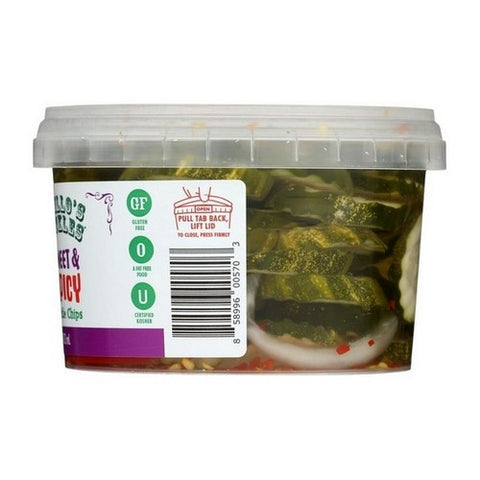 Grillo's Pickles, Fresh Sweet And Spicy Chips, 16 Oz (Case Of 6)