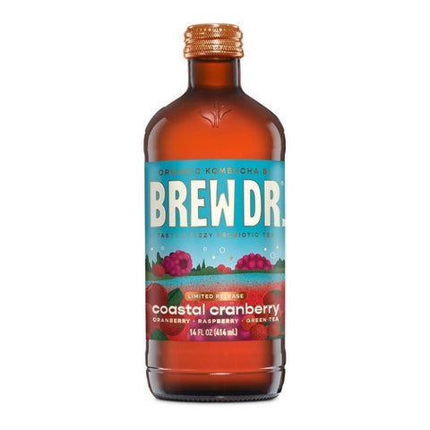 Brew Dr Kombucha, Blood Ginger Orange Kombucha, 14 Oz (Case Of 12)