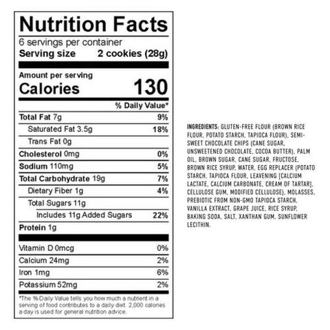 Cybeles, Chocolate Chip Cookies, 6 Oz (Case Of 6) Cybeles