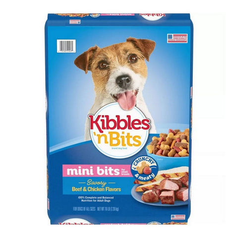 Kibbles N Bits, Savory Beef And Chicken Flavored Small Breed Dog Food, 16 Lbs