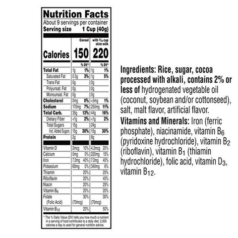 Kellogg's, Cocoa Krispies With Chocolate Flavor Cereal, 12.6 Oz (Case Of 10)