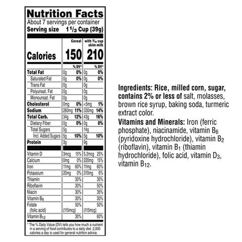 Kellogg's, Original Crispix Cereal, 9.6 Oz (Case Of 16)