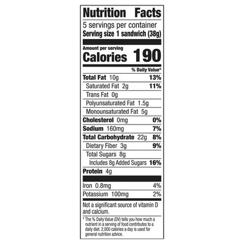 Nature Valley, Peanut Butter Breakfast Biscuits With Nut Filling, 6.75 Oz (Case Of 12)