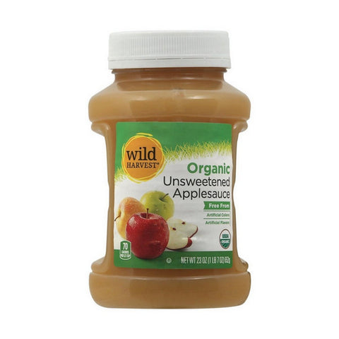 Organic Applesauce Jar 23 Oz (Case Of 12) by Wild Harvest