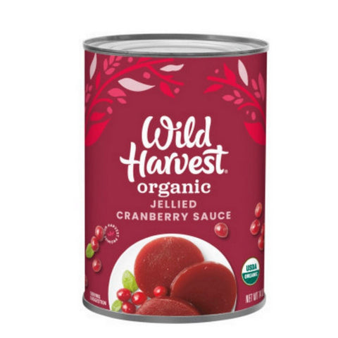 Organic Jellied Cranberry Sauce 14 Oz (Case Of 12) by Wild Harvest