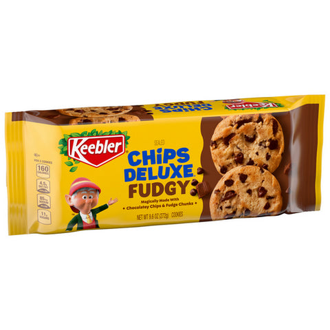 Keebler, Chips Deluxe Fudgy Cookies, 9.6 Oz (Case Of 12)