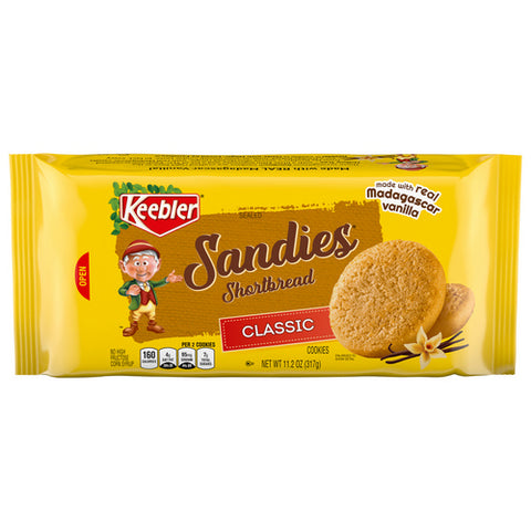 Keebler, Sandies Shortbread Classic Cookies, 11.2 Oz (Case Of 12)