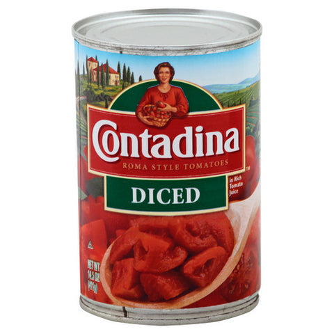 Contadina, Roma Style Diced Tomatoes, 14.5 Oz (Case Of 12)