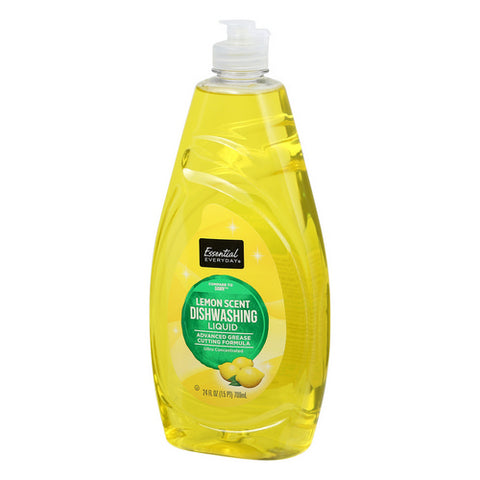 Essential Everyday, Dishwashing Liquid Dish Soap Lemon Scent, 24 Oz (Case Of 9)
