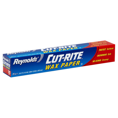 Reynolds, Cut Rite Wax Paper, 75 Square Feet (Case Of 24)