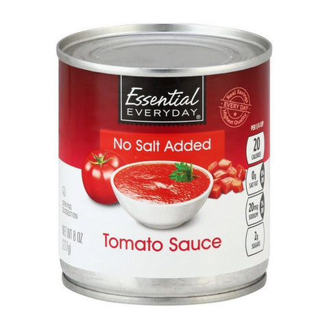 No Salt Added Tomato Sauce 8 Oz (Case Of 48) by Essential Everyday