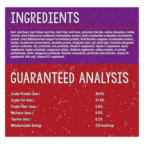 Stella & Chewy's, Freeze-Dried Raw Cat Dinner Morsels Protein Rich Cat & Kitten Food Bountiful Beef, 18 Oz Stella & Chewy's