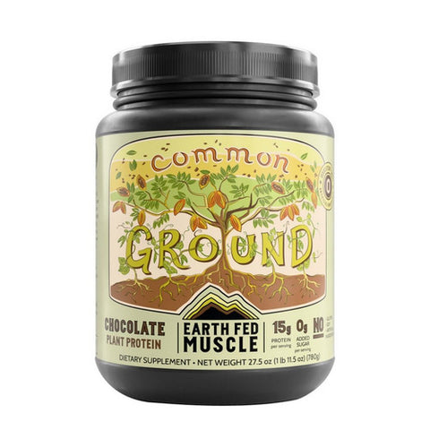 Earth Fed Muscle, Common Ground Chocolate Plant Protein, 27.83 Oz