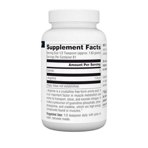 Source Naturals, L-Arginine, Powder 100 gm Source Naturals