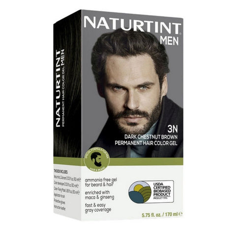 Naturtint, Men's Permanent Hair Color 3N Dark Chestnut Brown, 5.75 Oz