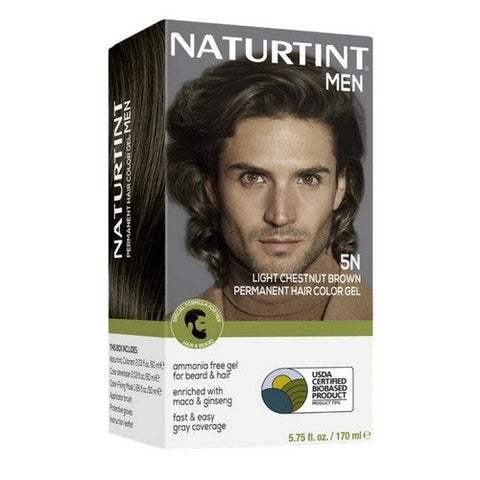Naturtint, Men's Permanent Hair Color 5N Light Chestnut Brown, 5.75 Oz Naturtint