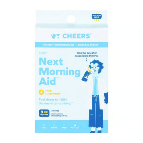 Cheers Relief, Next Morning Aid Relief, 9 Count