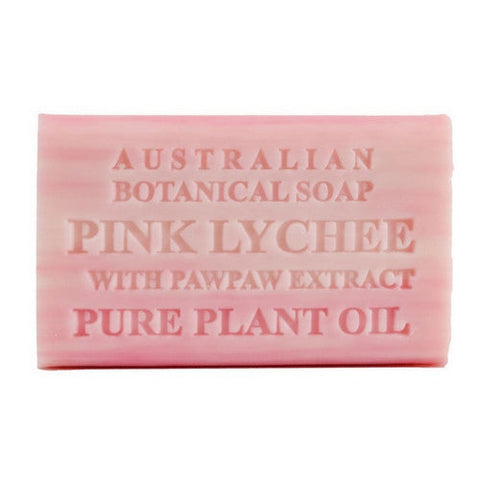 Australian Botanical Soap, Pink Lychee Bar Soap, 6.6 Oz Australian Botanical Soap