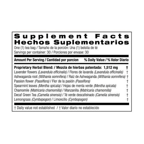 Bio Nutrition Inc, Bedtime Wellness Tea, 30 Count