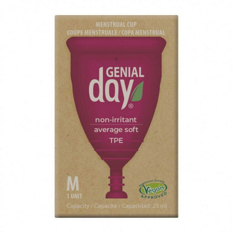 Genial Day, Menstrual Cup Medium 25 MM, 1 Count