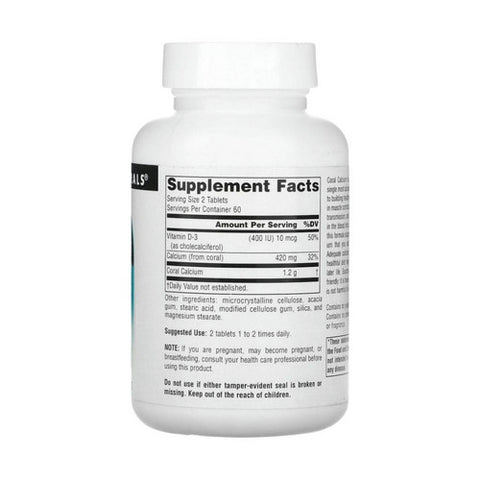 Source Naturals, Coral Calcium, 120 Tabs