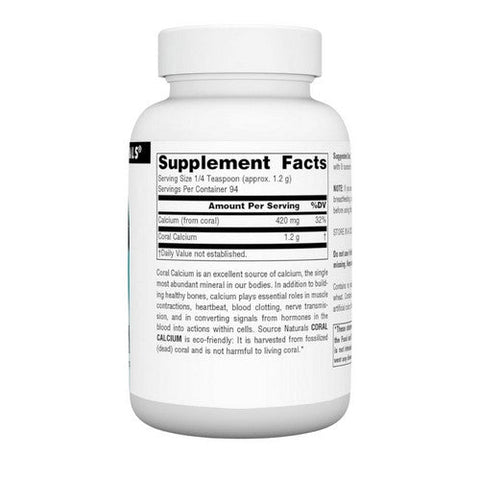 Source Naturals, Coral Calcium, Powder 4 Oz Source Naturals
