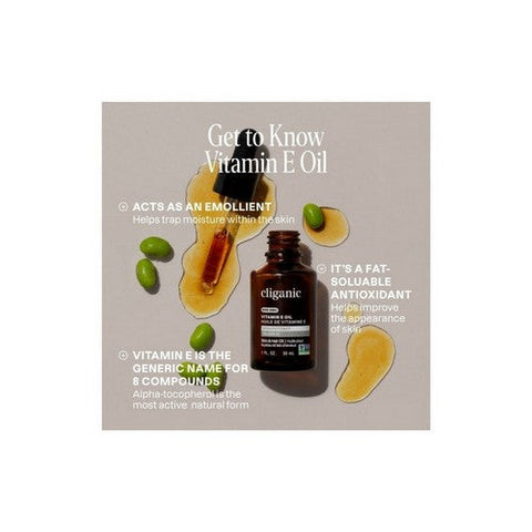 Cliganic, 100% Pure Vitamin E Oil, 1 Oz Cliganic