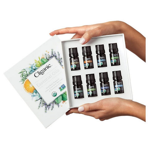 Cliganic, 100% Pure Essential Oil Aromatherapy Set, 8 Count