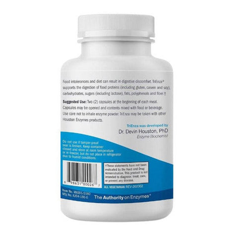 Houston Enzymes, TriEnza Enzyme, 180 Capsules Houston Enzymes