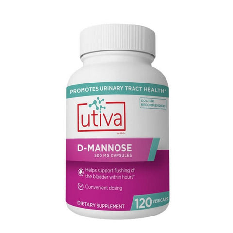Utiva, D-Mannose, 120 Capsules