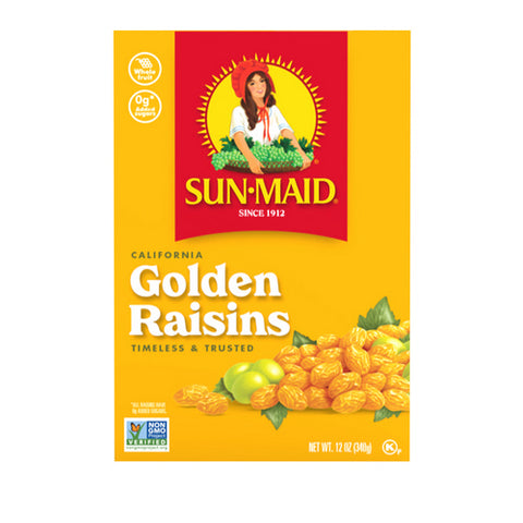 Sun-Maid, California Golden Raisins, 12 Oz (Case Of 24)