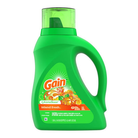 Gain, Liquid Laundry Detergent Island Fresh, 46 Oz (Case Of 6)